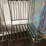 wrought iron table and 4 chairs