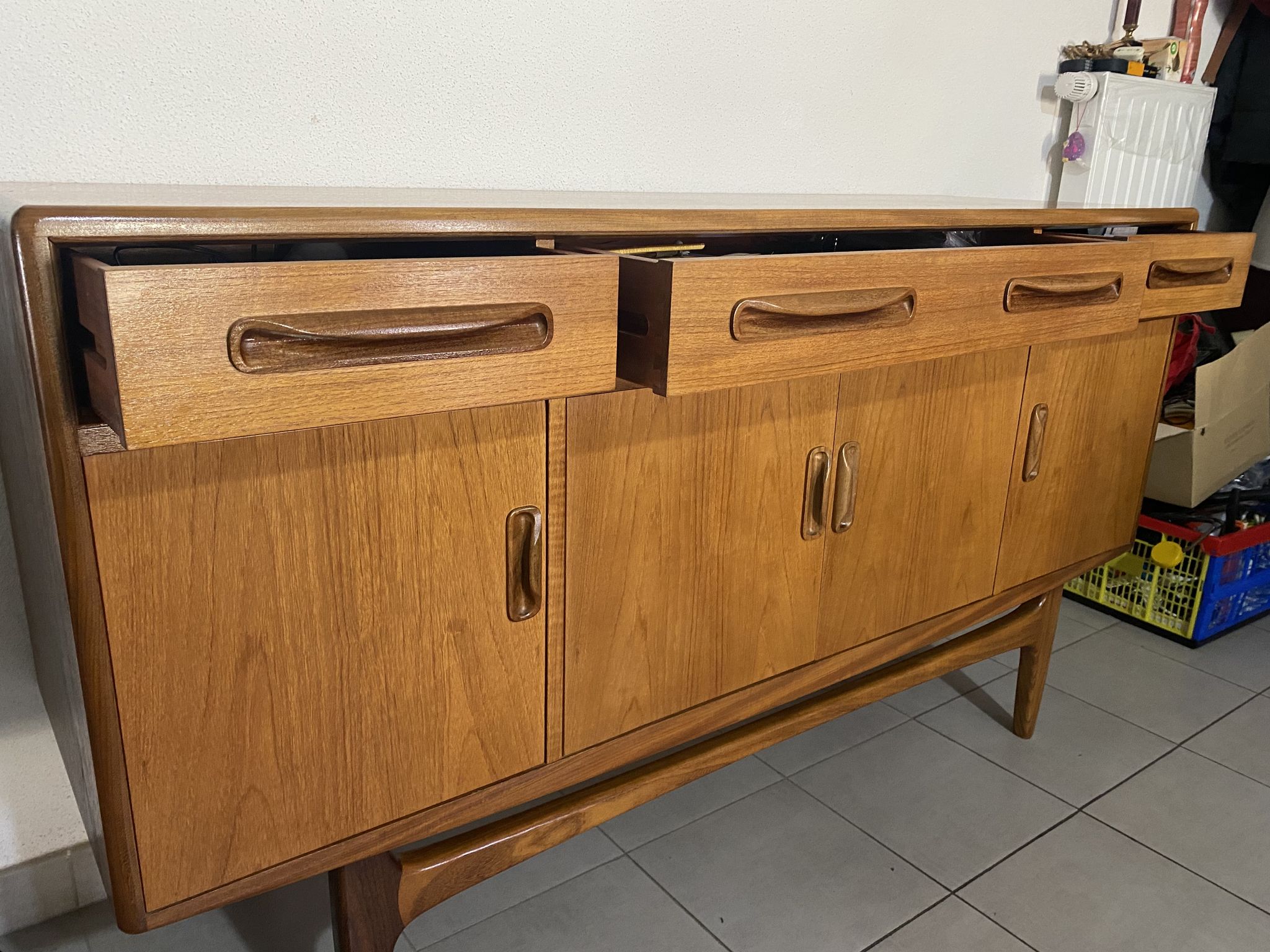 Scandinavian teak row G-Plan By Victor Wilkins 1960