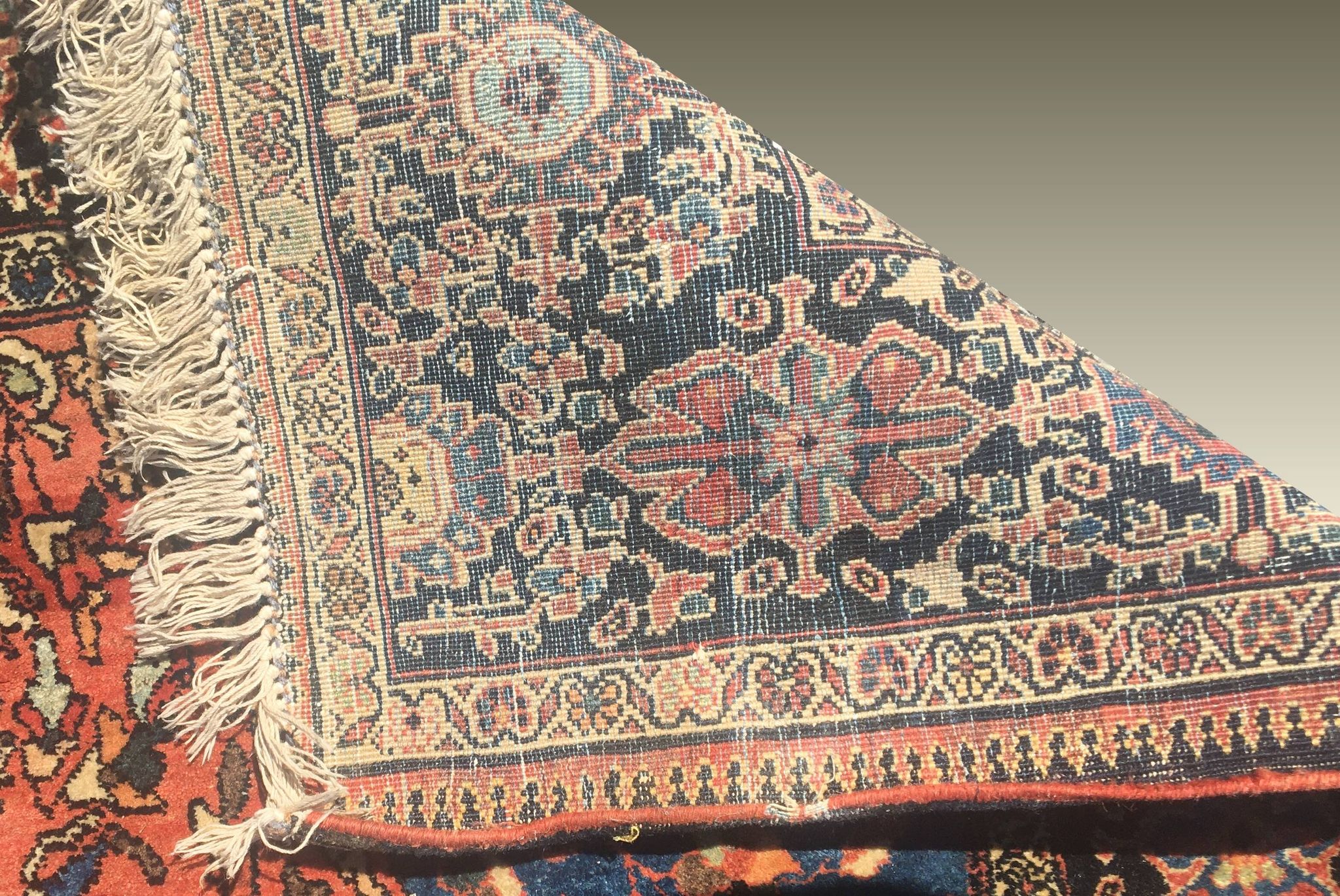 Tapis d'orient Iran Sarouk  Ancien - 1.25 X 2.05 mètres.
