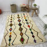 Handmade Moroccan Berber carpet 244 X 146 CM