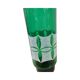 Green glass vase, veb kunst glas wasungen, germany, 1960s