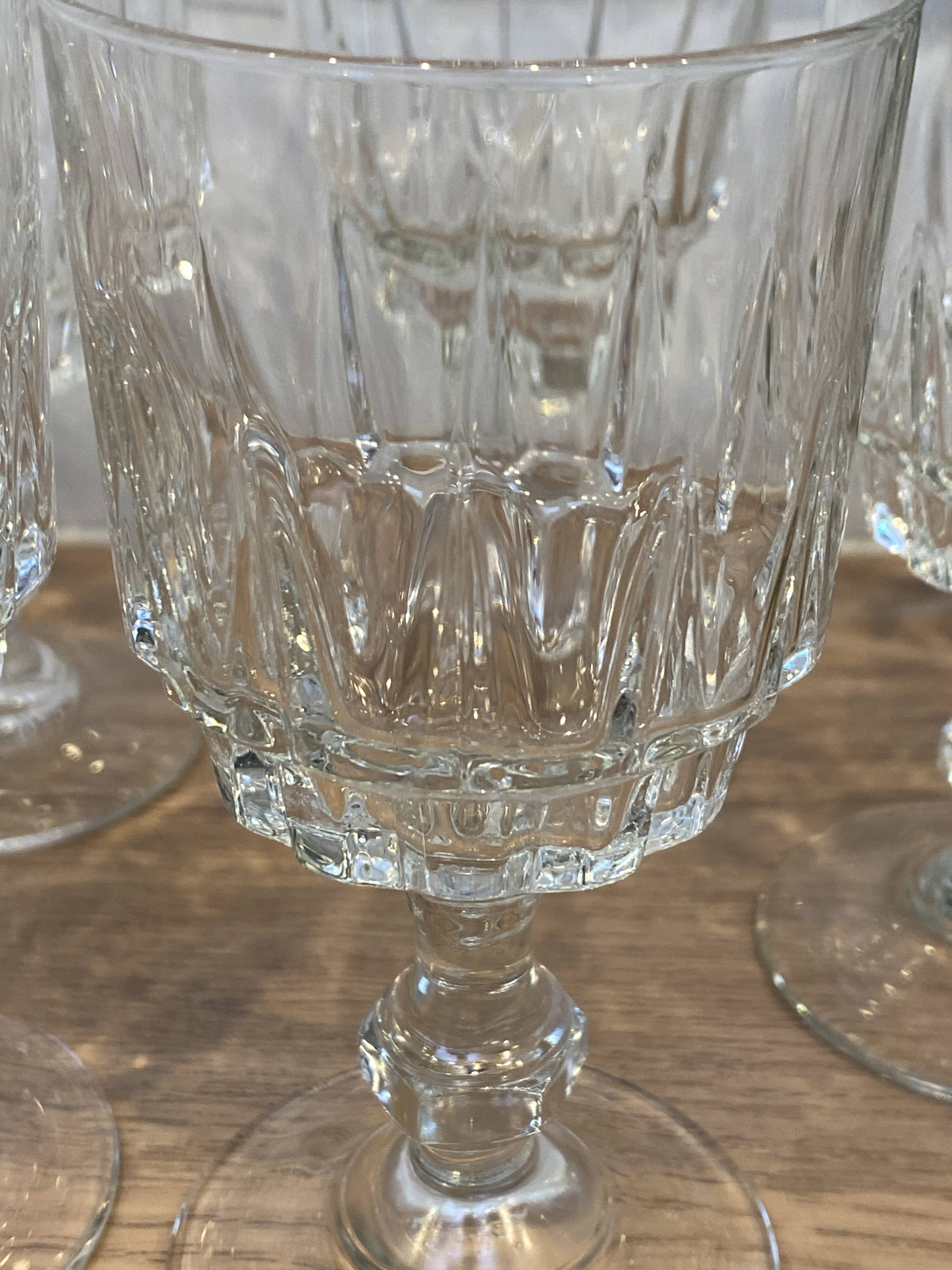 Set of 6 Luminarc Lance white wine glasses
