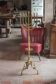 Golden bronze chandelier with seven arms, Menorah, candlestick on a stand, candelabrum.
