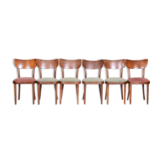 Set of 6 dining chairs made by TON - 1940s Czechia