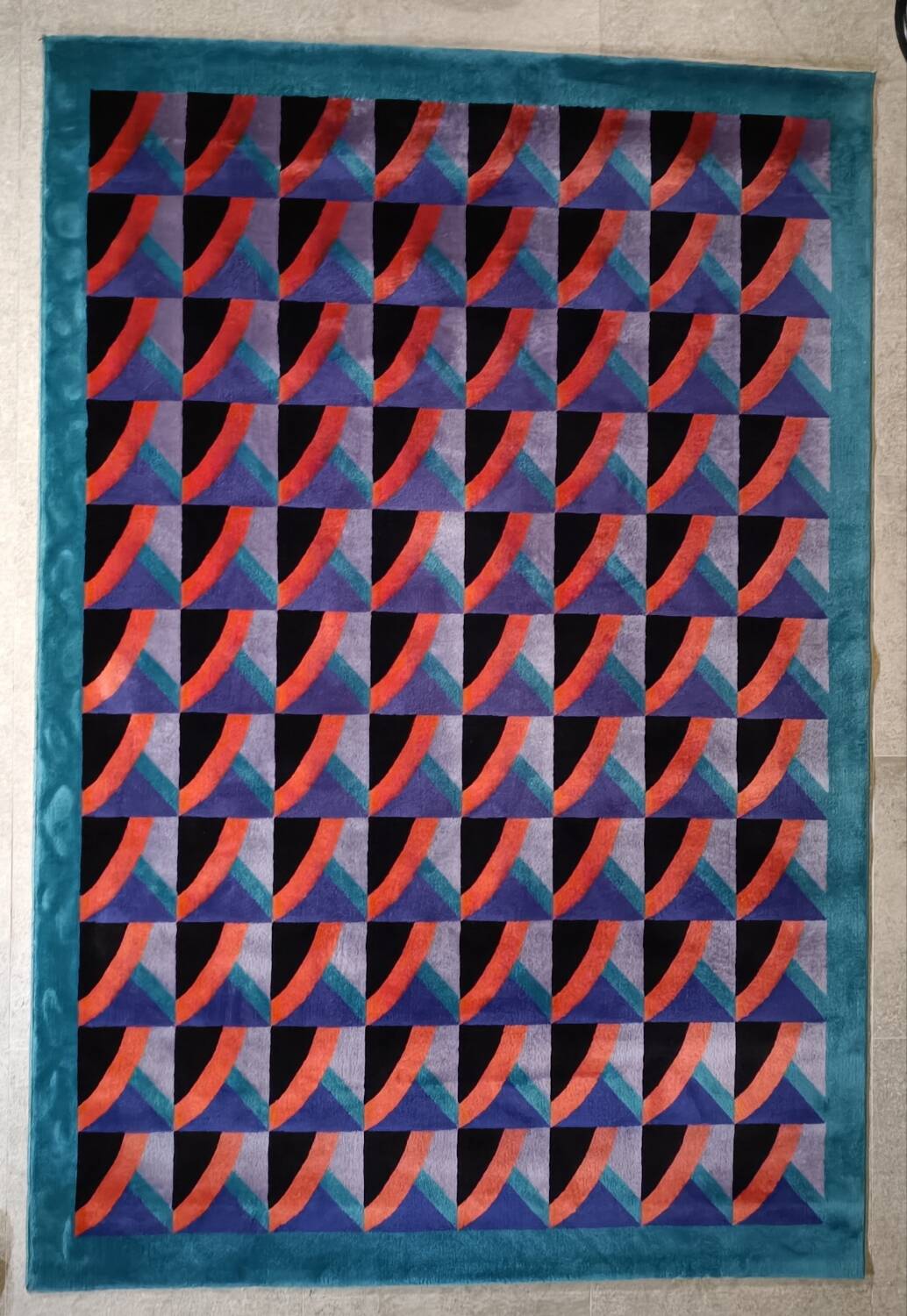 Tapis vintage en laine de style italien Or-Art.