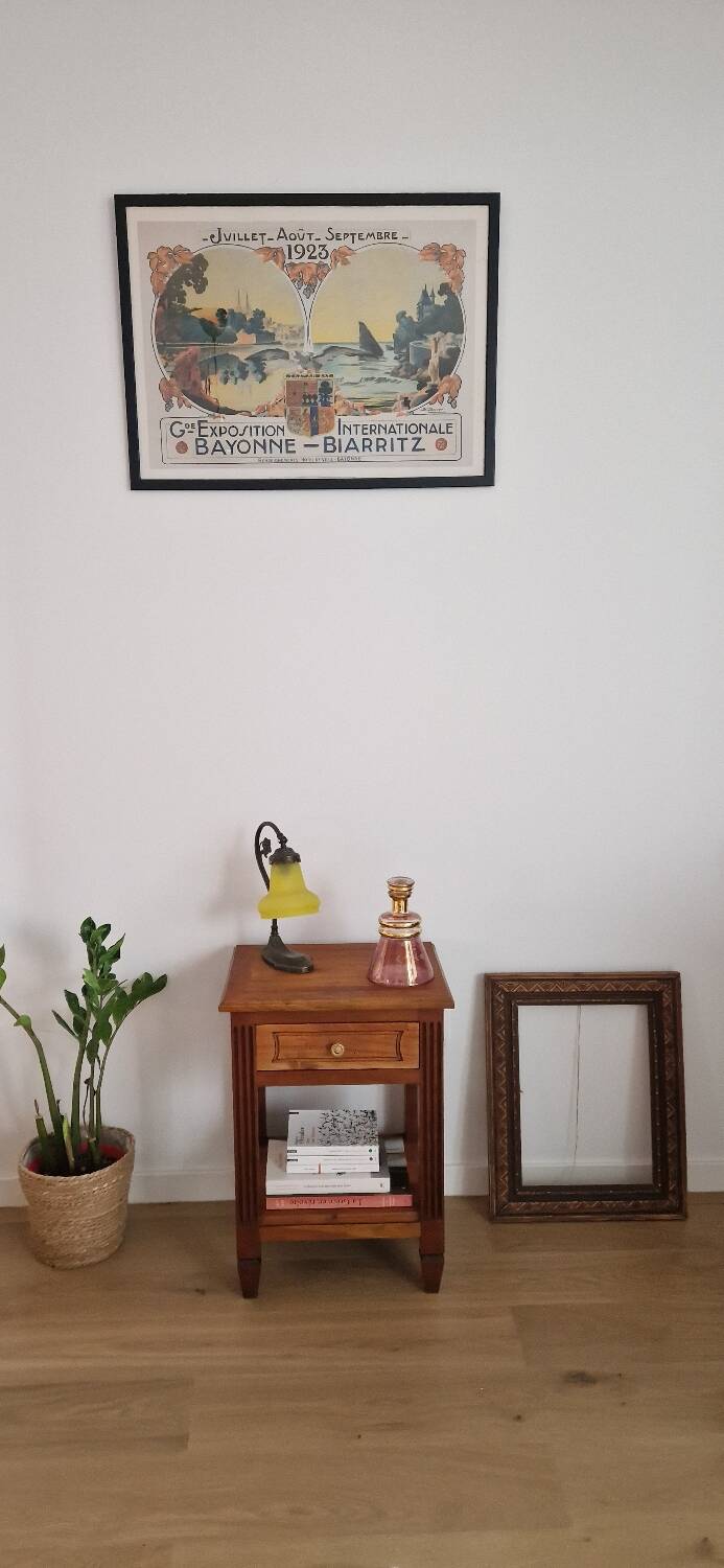 Low cabinet in blond cherry wood, Directoire style