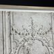 Plaster ceiling fragment framed
