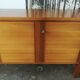 Large vintage row in blond wood