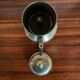 Antique TASSUNIC Teapot Silver Metal + Wooden Handle United France Vintage