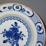 Delft 18th Bouquet Earthenware Plate