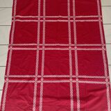 Red checkered Basque tablecloth