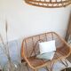 2 seater rattan bench