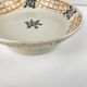 Plate on foot, ironstone, Badonviller "Roscoff", 1930
