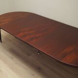 Round rosewood table, Danish design, 1970s, manufacturer: Omann Jun