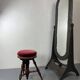 Antique Victorian adjustable stool in walnut, 1900s