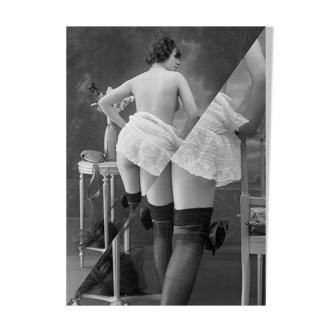Photographie vintage femme cabaret 1900 - A4