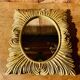 Vintage rectangle sun mirror
