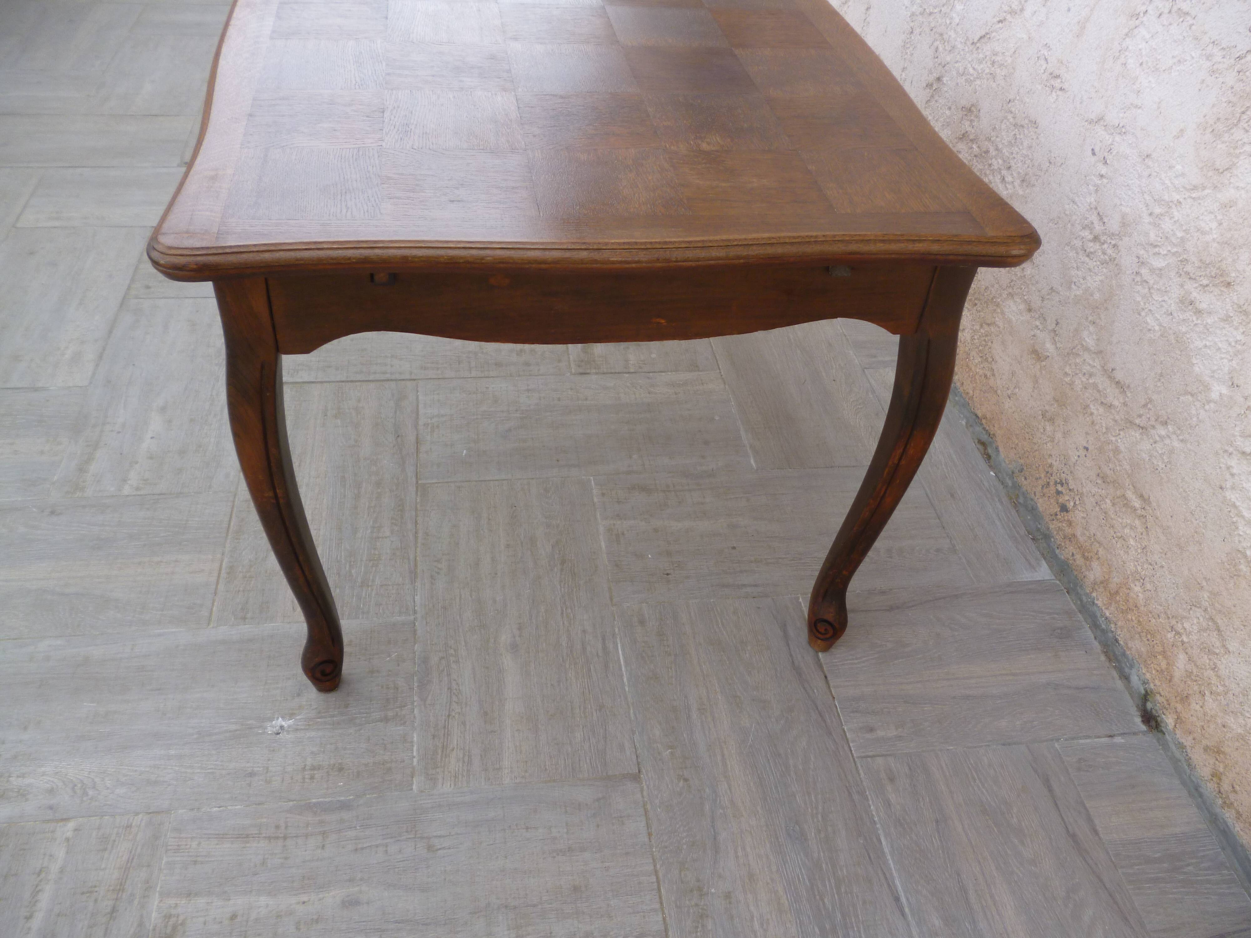 Table ancienne chêne avec rallonges