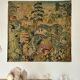 Aubusson tapestry from the Robert Four factory in wool and linen after "The Bestiary"