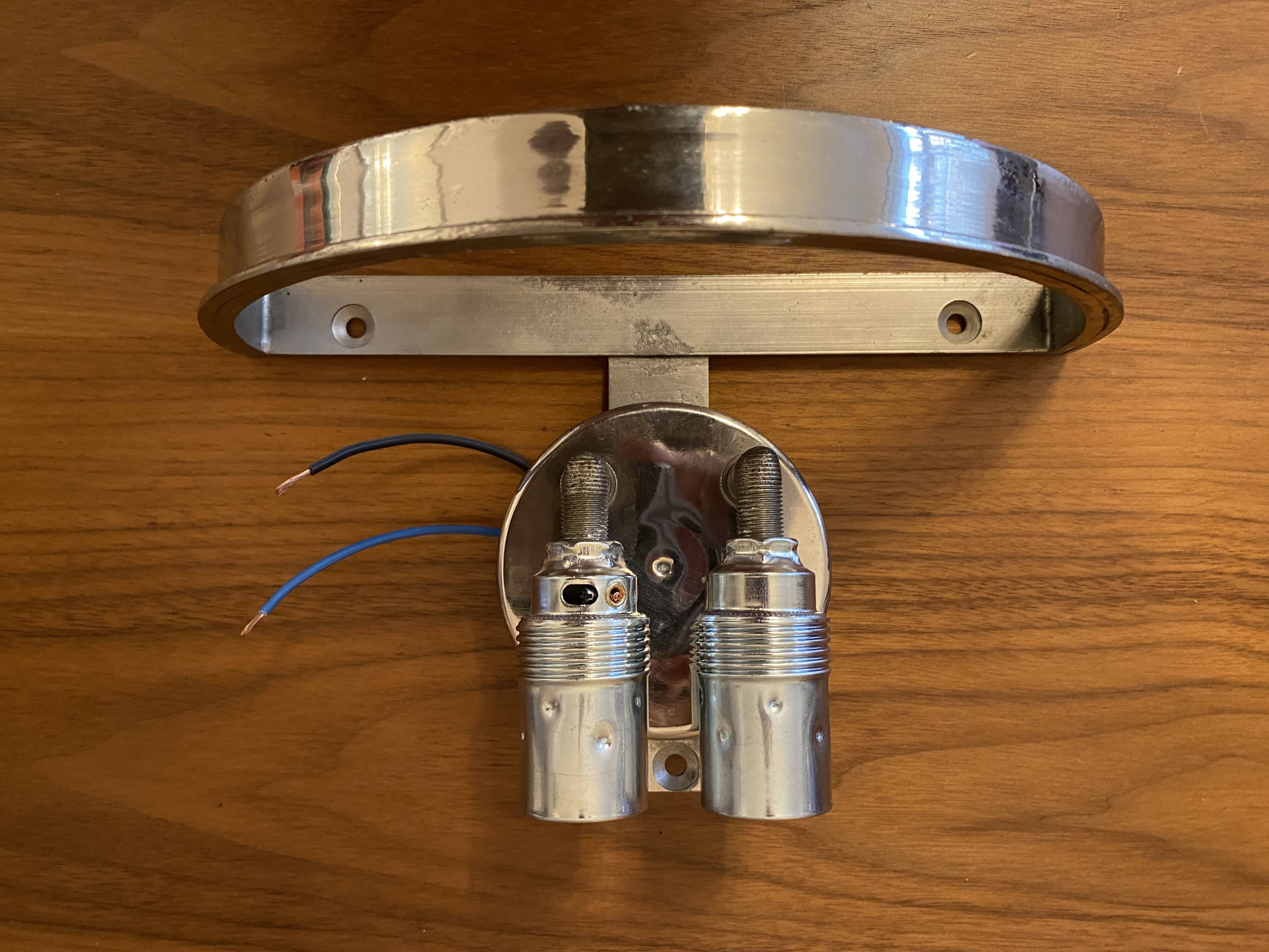 Wall light by Carlo Nason for Mazzega, Cascade, Glacier Blue, 1970s, 1/2