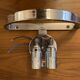 Wall light by Carlo Nason for Mazzega, Cascade, Glacier Blue, 1970s, 1/2
