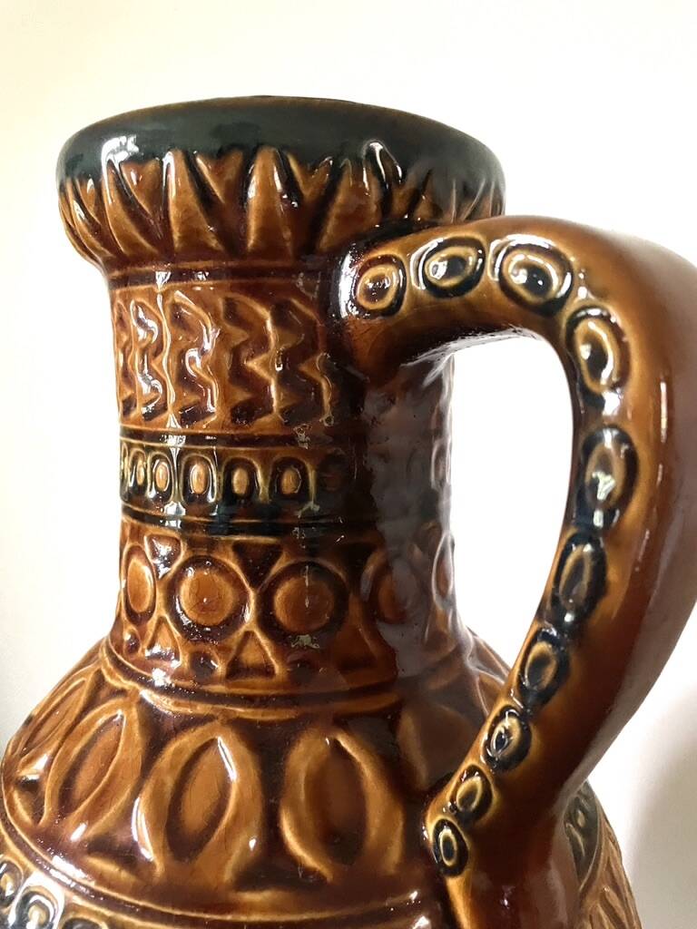 Large enameled jug, Germany, 1960