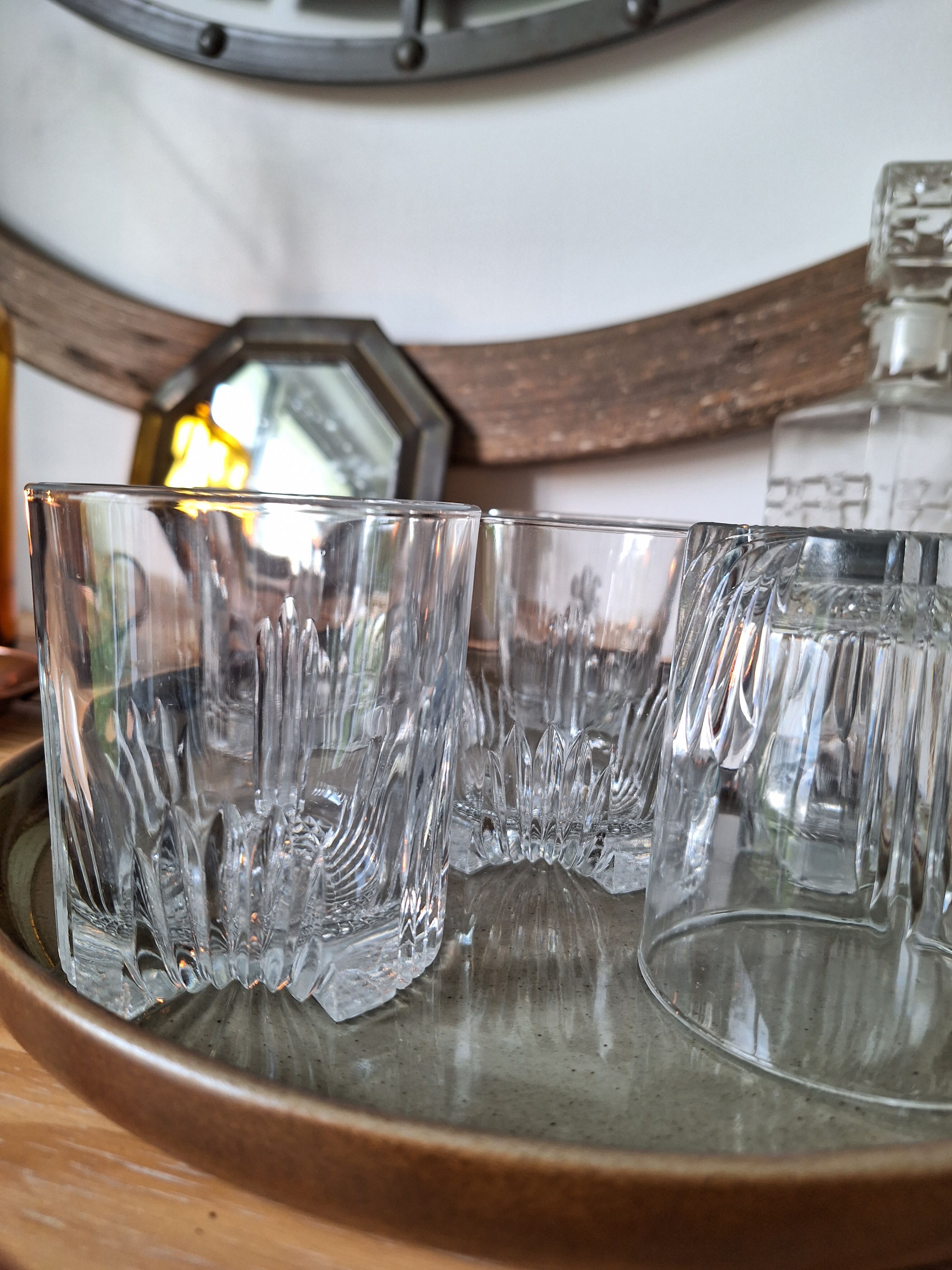 Art Deco whisky glasses