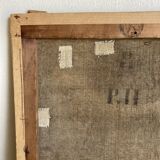 Oil on canvas anemone flowers 1920s