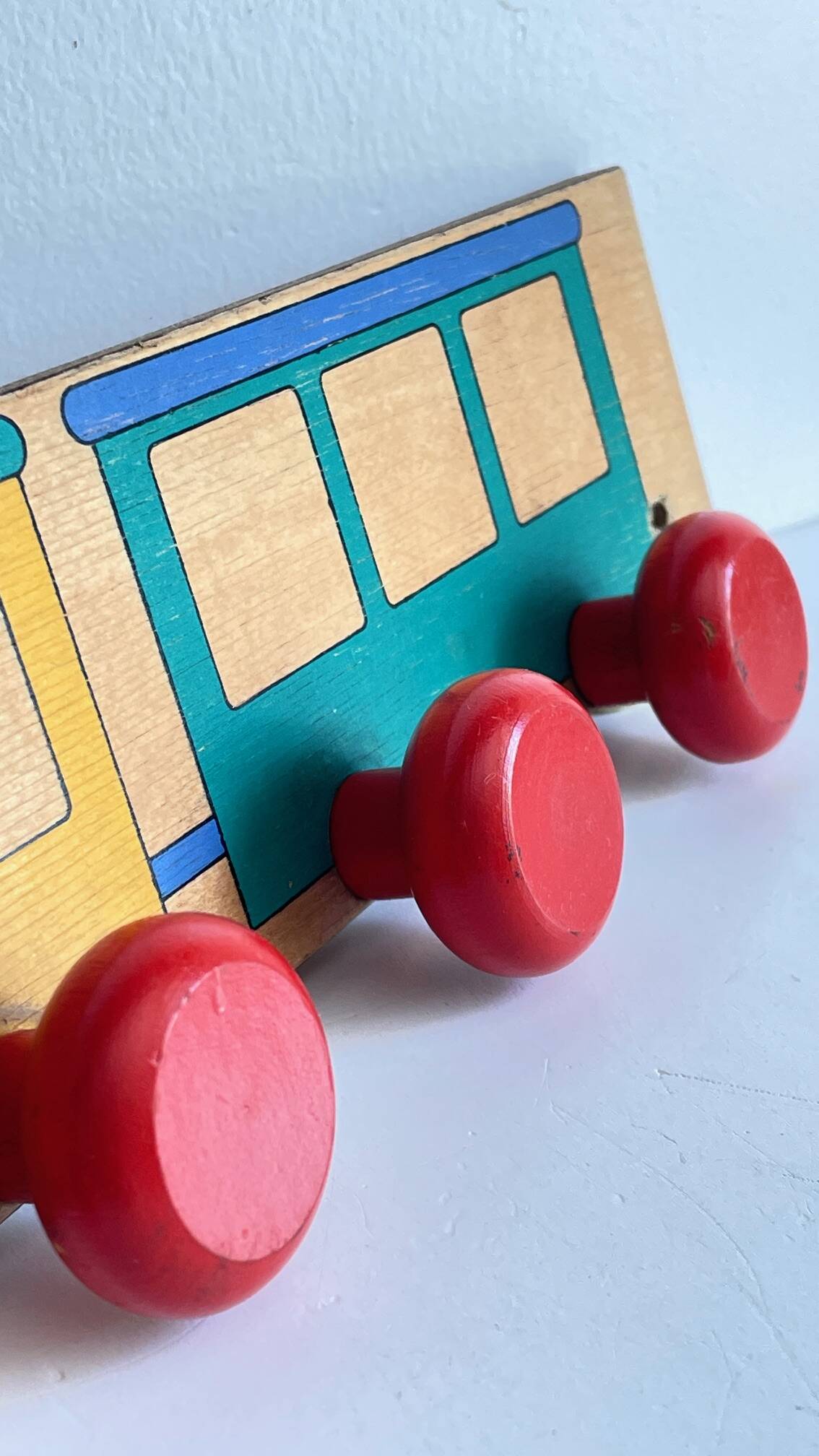 Children's Wooden Coat Rack from the 50s and 60s