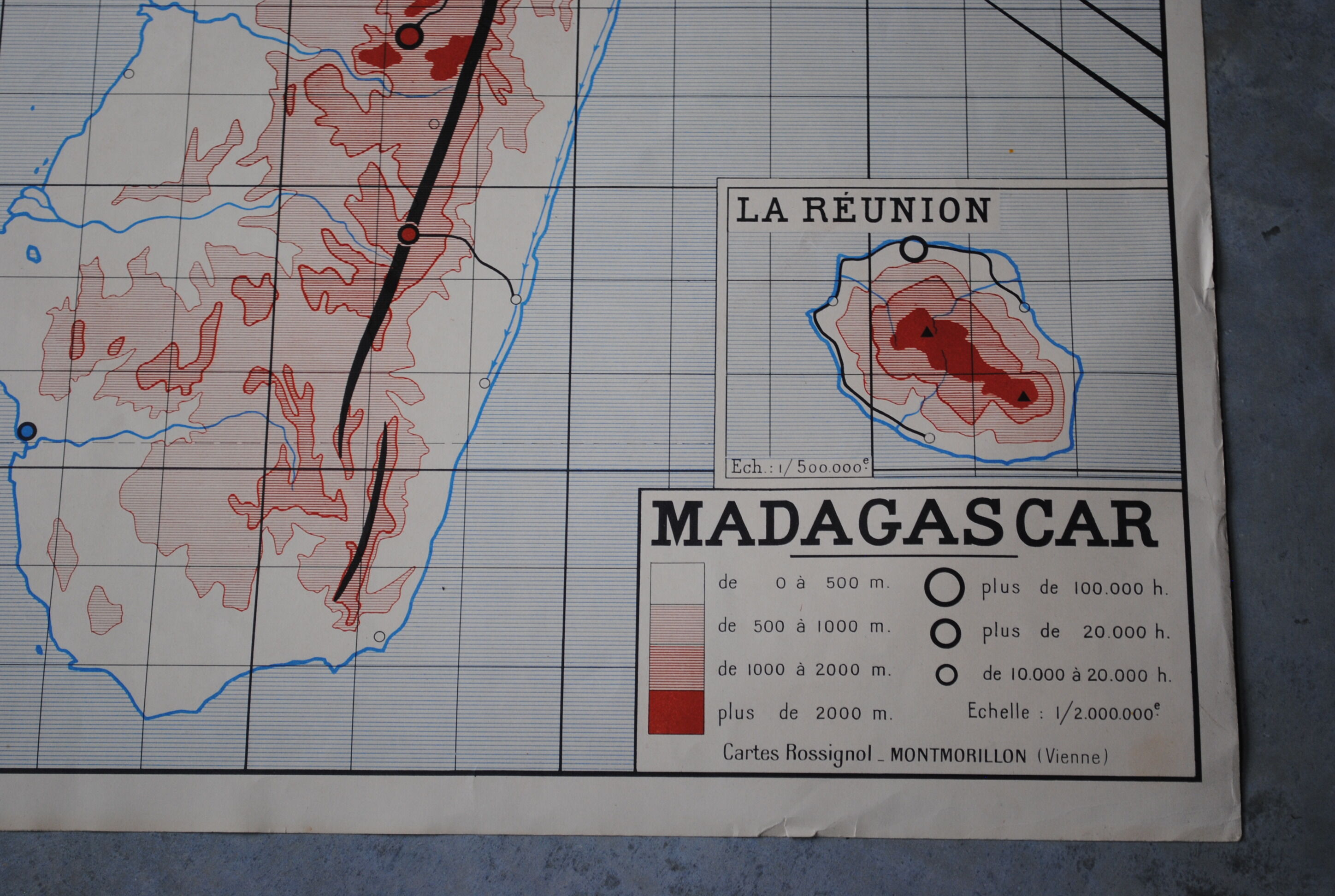 School Nightingale of Indochina and Madagascar map