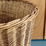 Wicker and wire plant holder