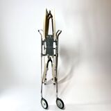 Vintage Kartell Gastone Foldable Bar Cart by Antonio Citterio, 1980s Italy