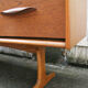 Sideboard 6 drawers in blond teak -1960/70