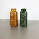 Set of two pottery fat lava vases jura "282-26" made by Scheurich, Germany 1970s