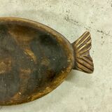 Wooden dish fish