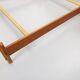 Vintage Scandinavian style double bed in teak from the 60s with integrated bedside lights