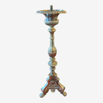 Antique bronze candelabra lamp dore grave