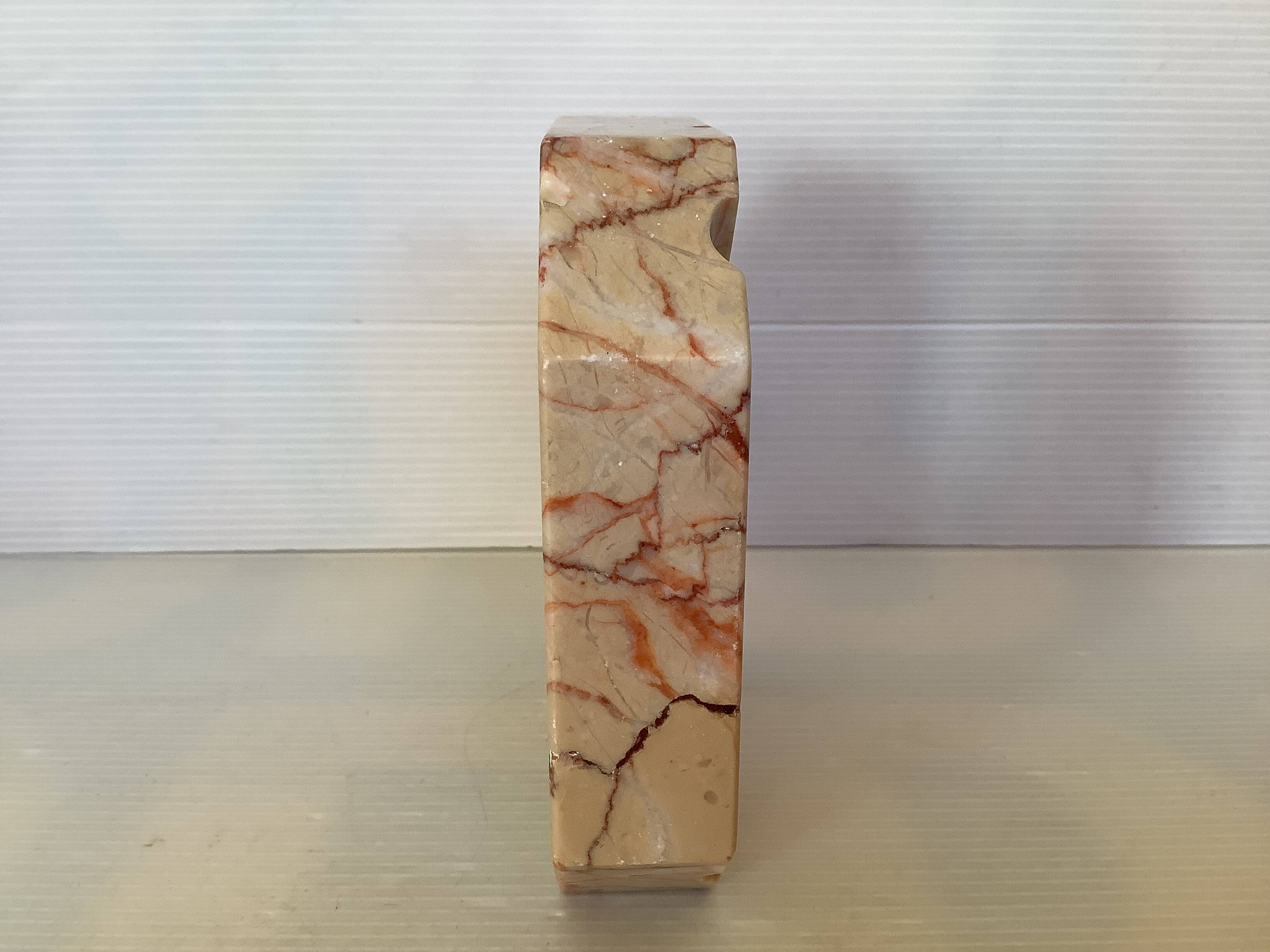 Veined marble ashtray tray