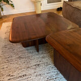 Oak wood coffee table