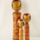 Set of 3 large japanese kokeshi