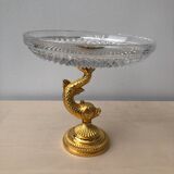 Glass centerpiece on foot