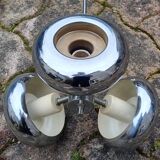 UFO pendant light, vintage, 3 globes, space age, 70s