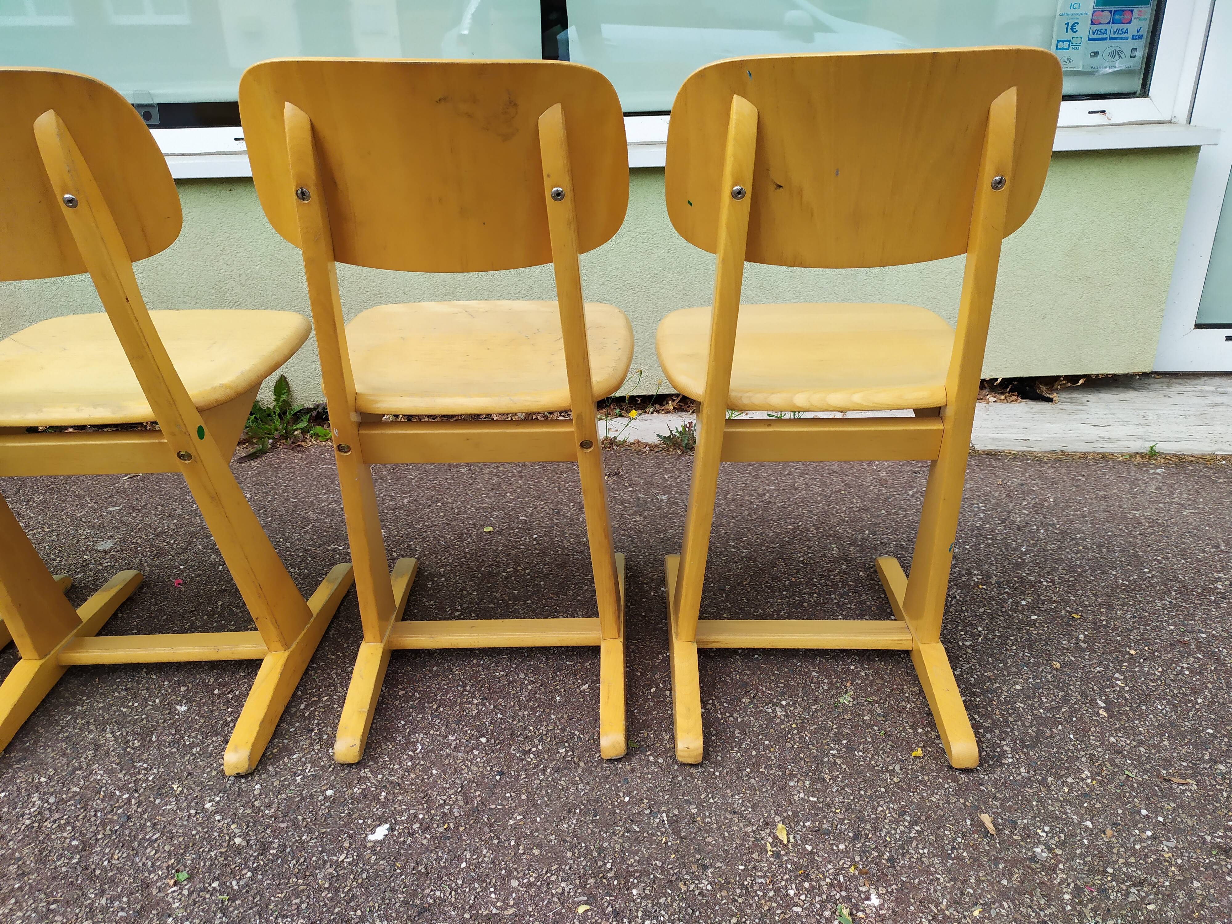 Lot de 4 chaises Casala - vintage