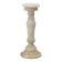 Italian Turned Alabaster Pedestal Column with Carved Leaf Capital