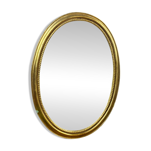 Miroir ovale en bois - style