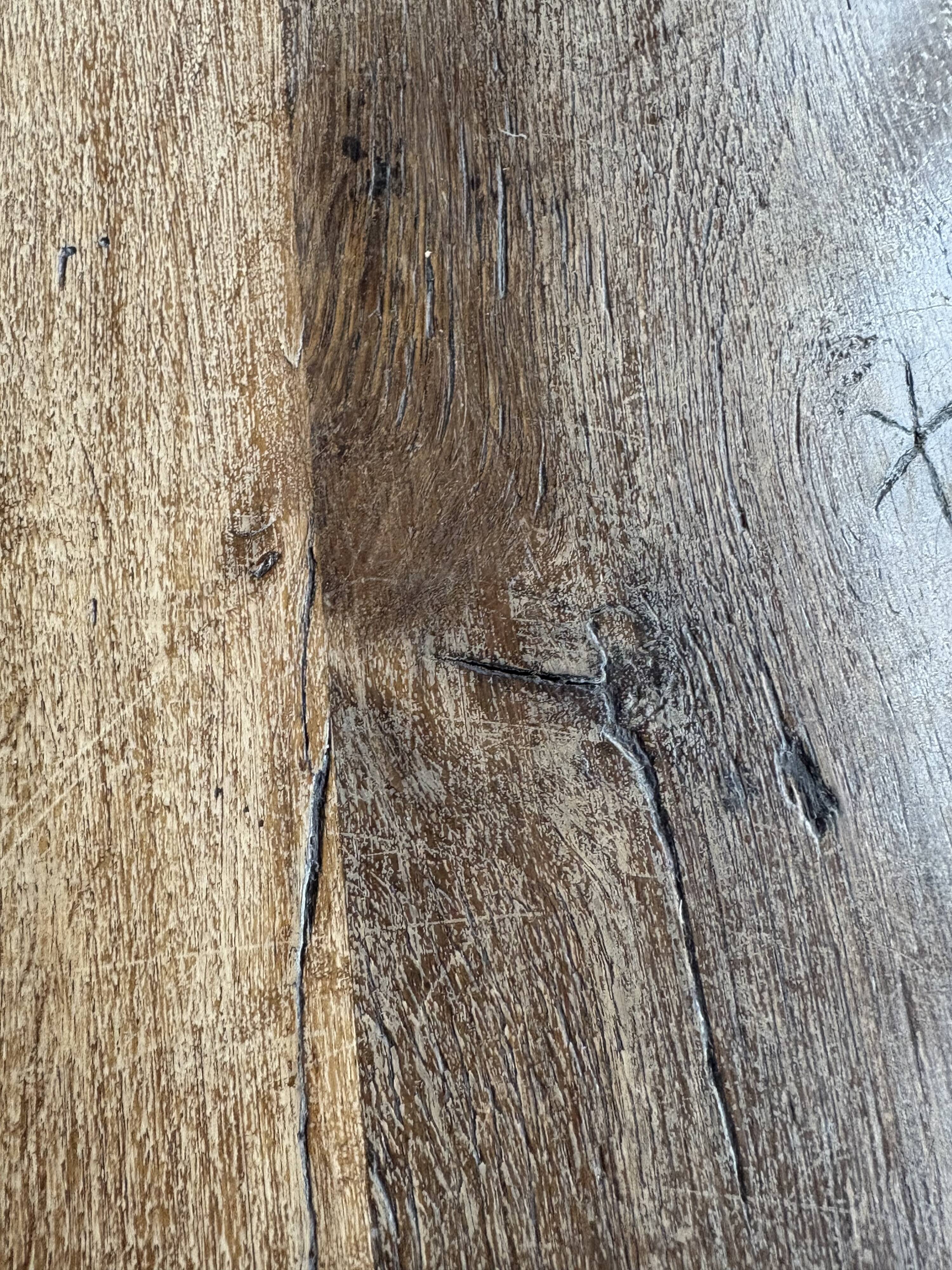 Console table "campaign" solid oak