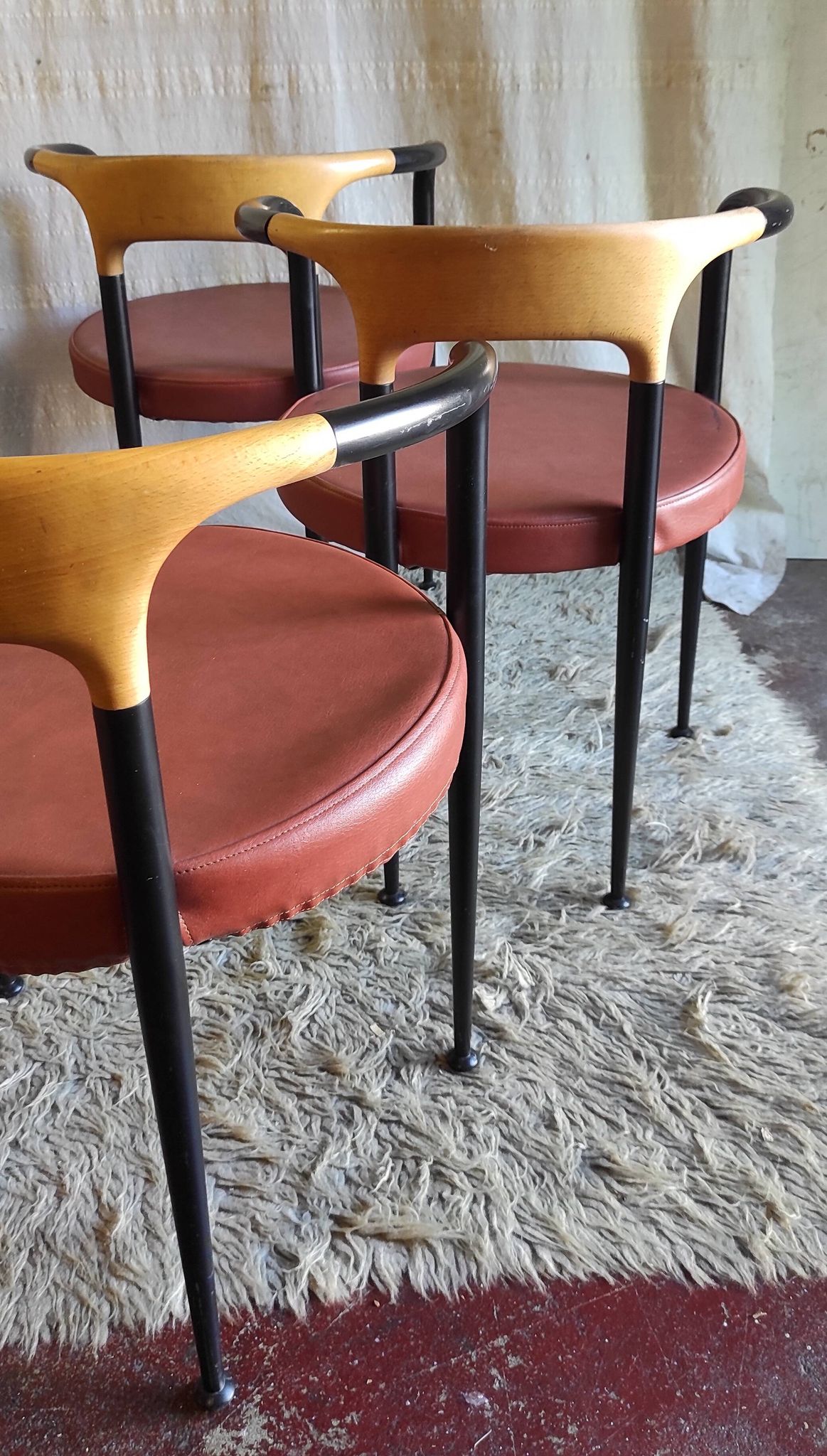 Set of 6 designer chairs, Boléro model, by Archirivolto - 80s/90s