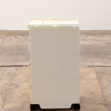 Space Age white Joe Colombo 'Boby' storage trolley, 1970s