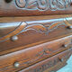 Art Deco commode, vintage antique piece with marble top.