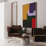 Large colorful painting 130x97 cm